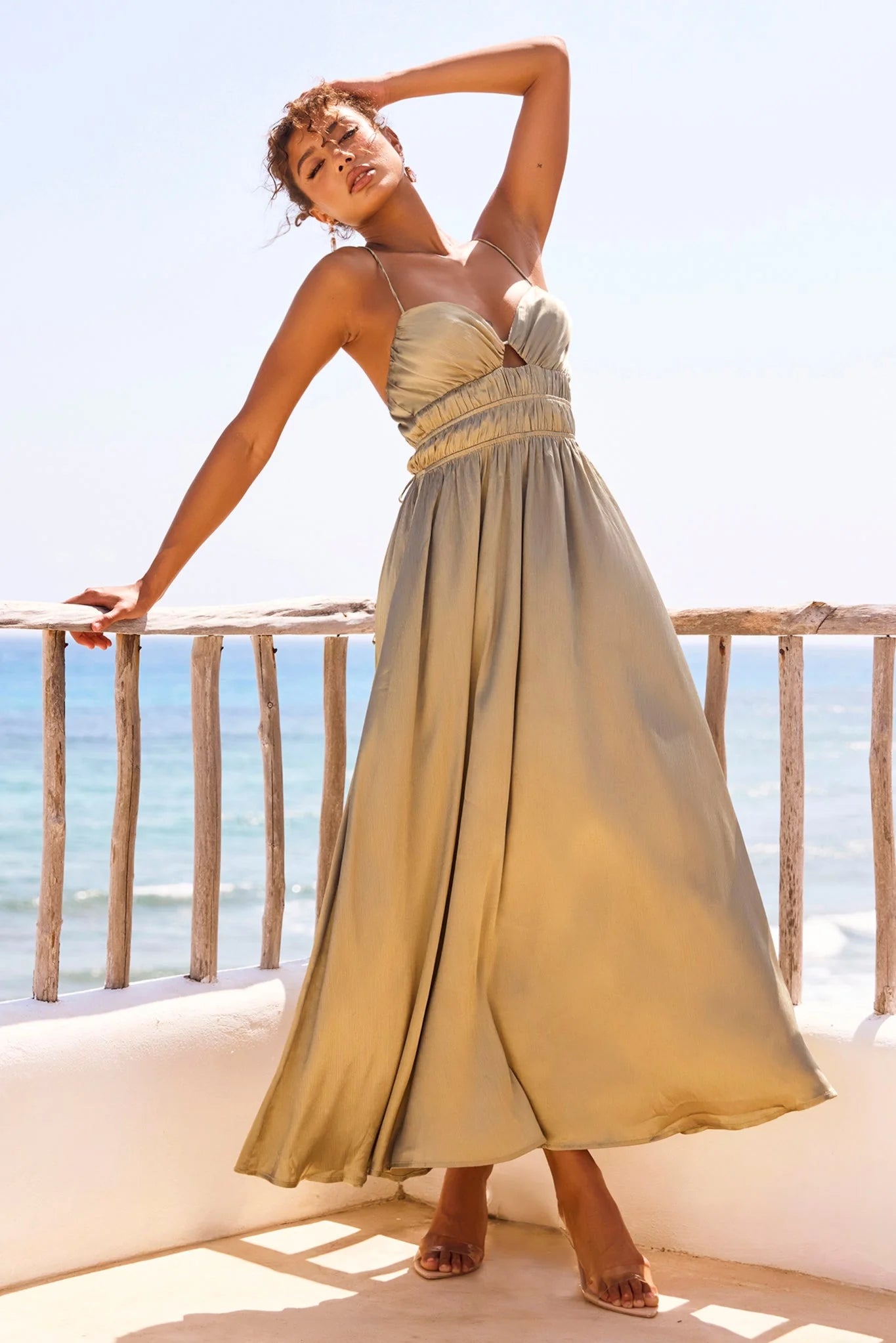 Way To You Maxi Dress - Olive
