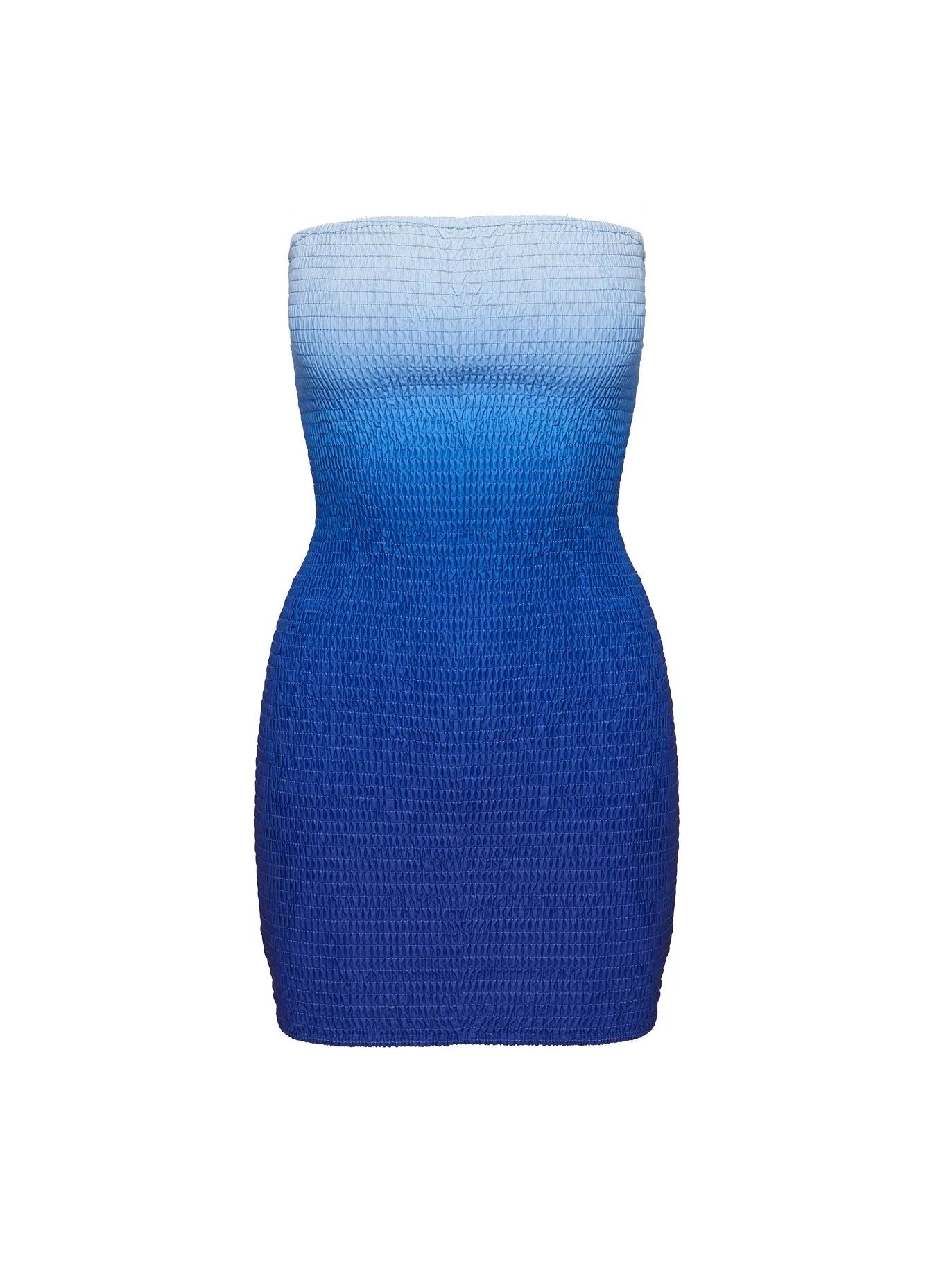 Murphies Strapless Mini Dress Blue Ombre