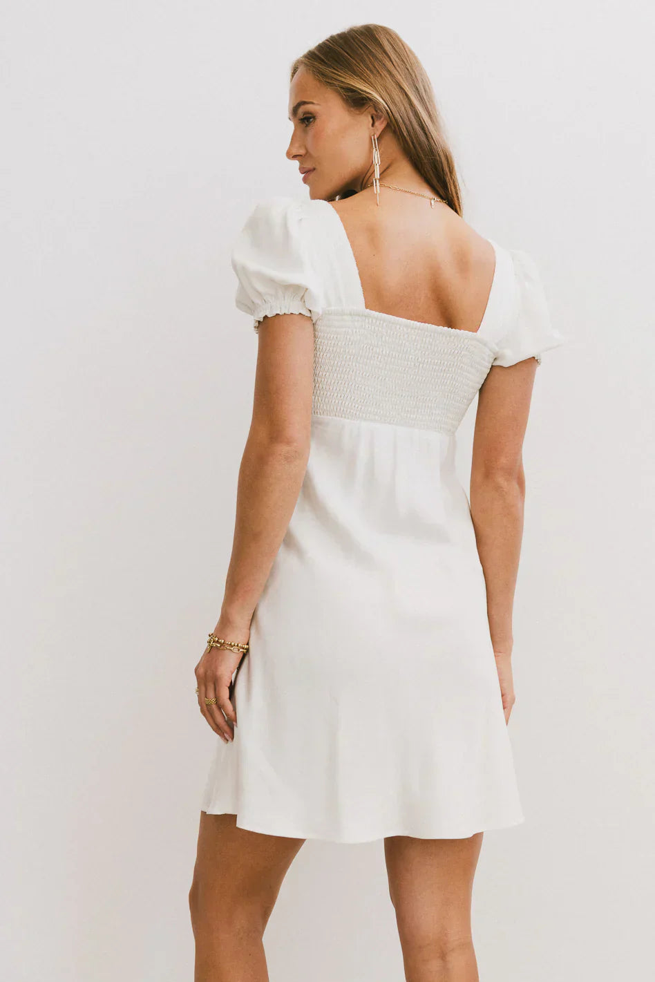 Harlee Lace Trim Mini Dress