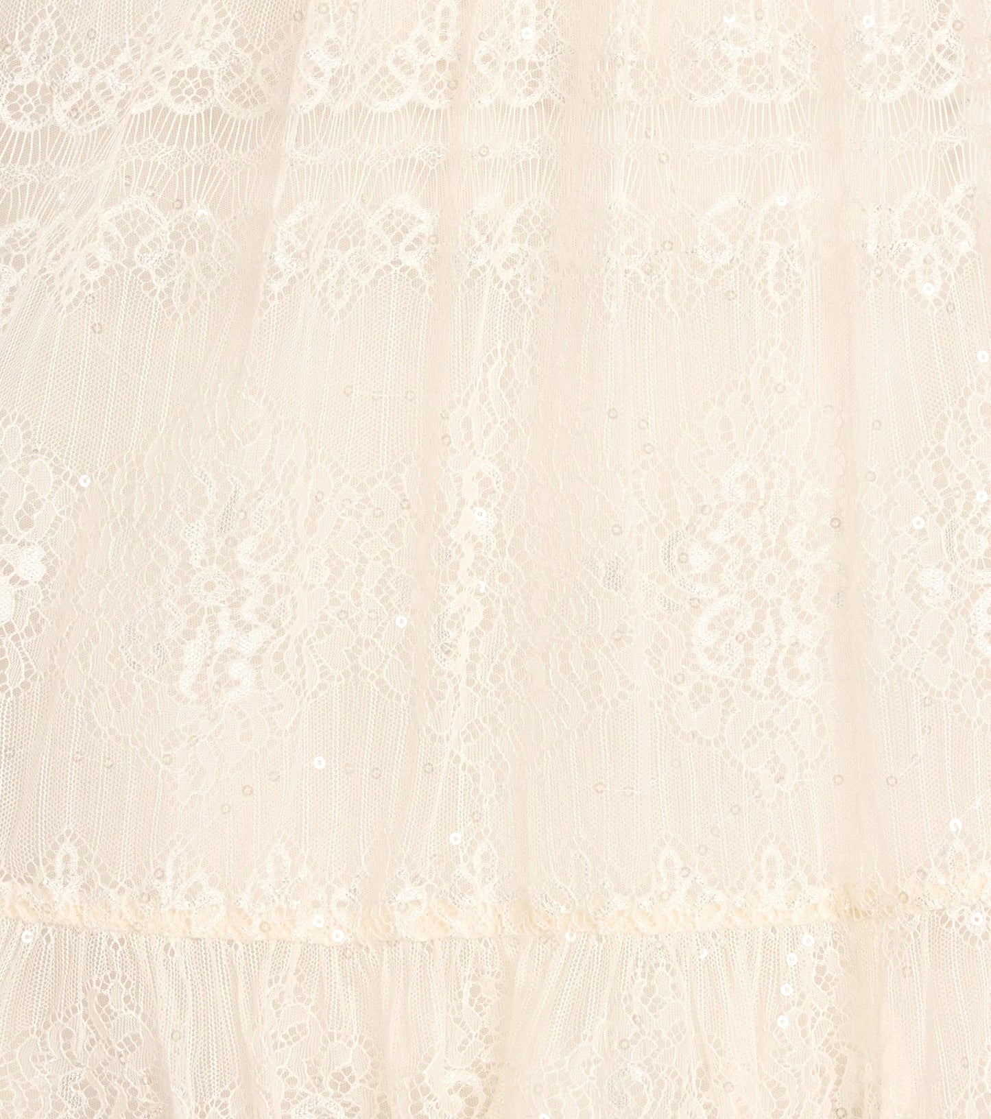 Soft Glam Sequin Lace Strapless A-Line Dress