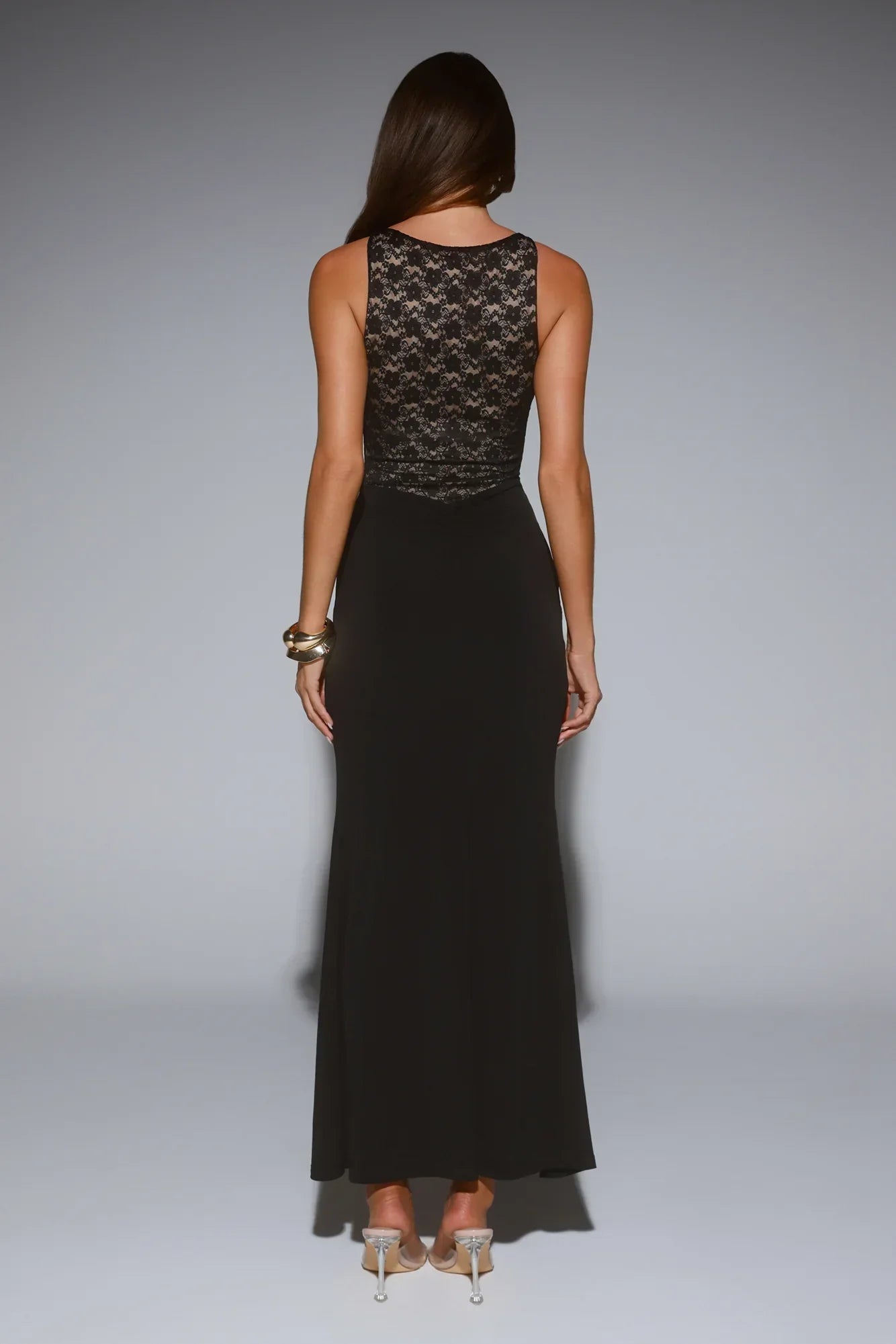 A Love Thing Lace Maxi Dress Black