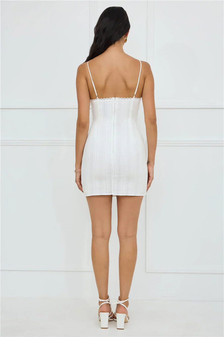 Simply Chic Mini Dress White