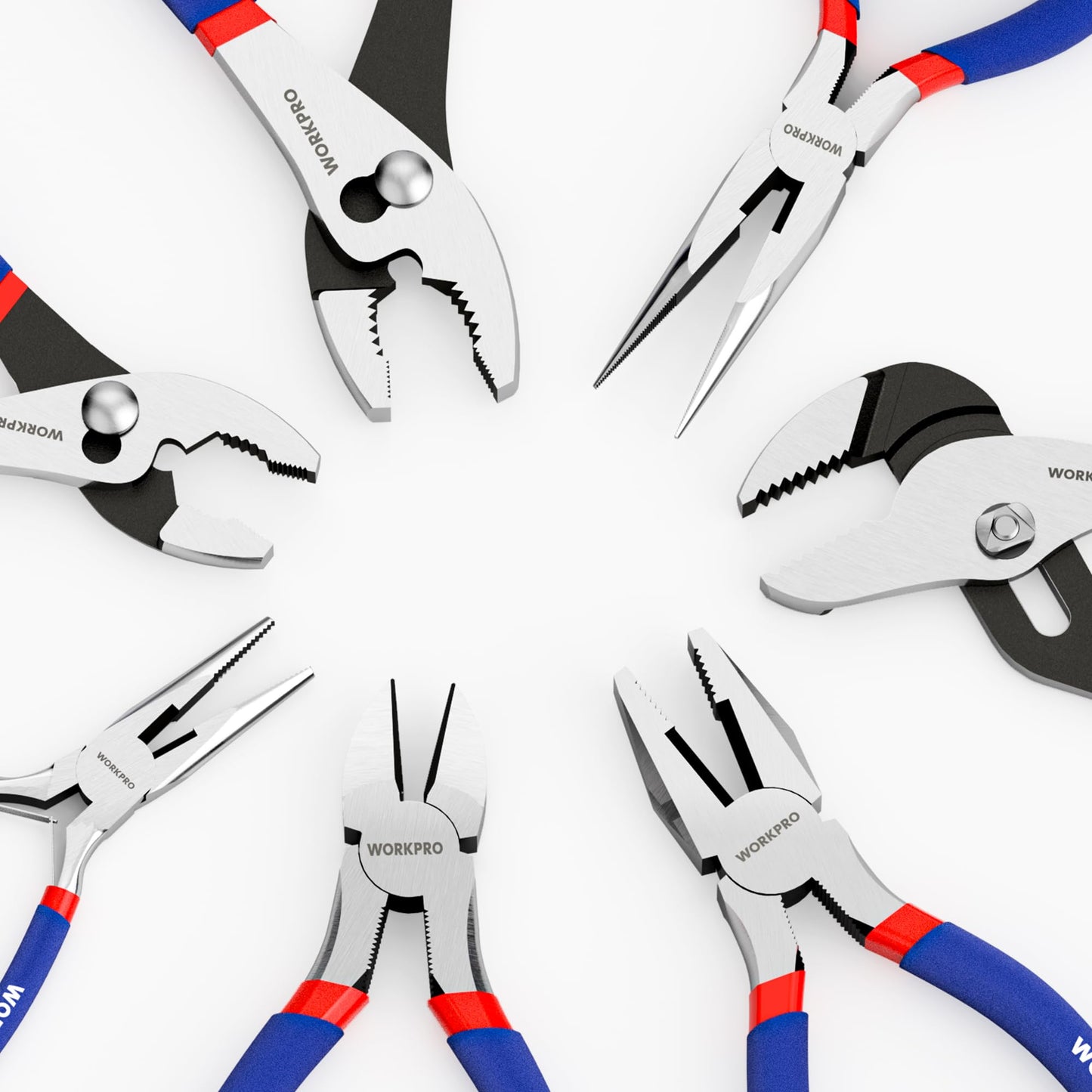 7-Piece Professional Pliers Set – Heavy Duty Steel Hand Tool Kit with Comfort Grip for DIY, Automotive, Electrical & Home Repairs