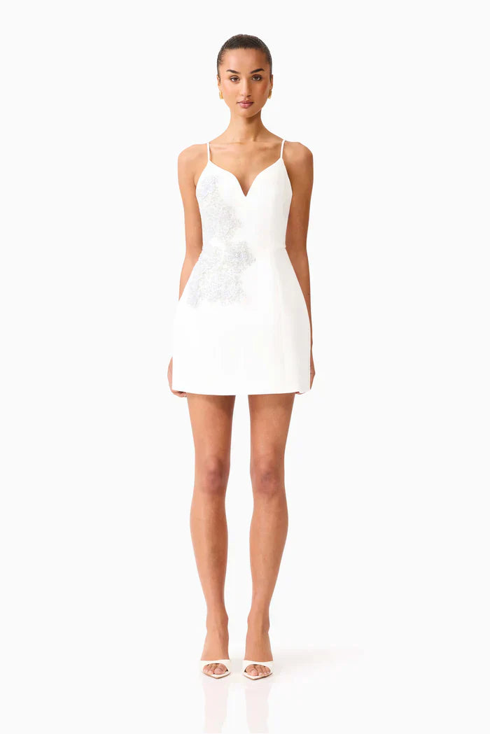 Stella Tulip Mini Dress in White
