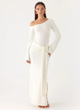 Kova Knit Maxi Dress - White