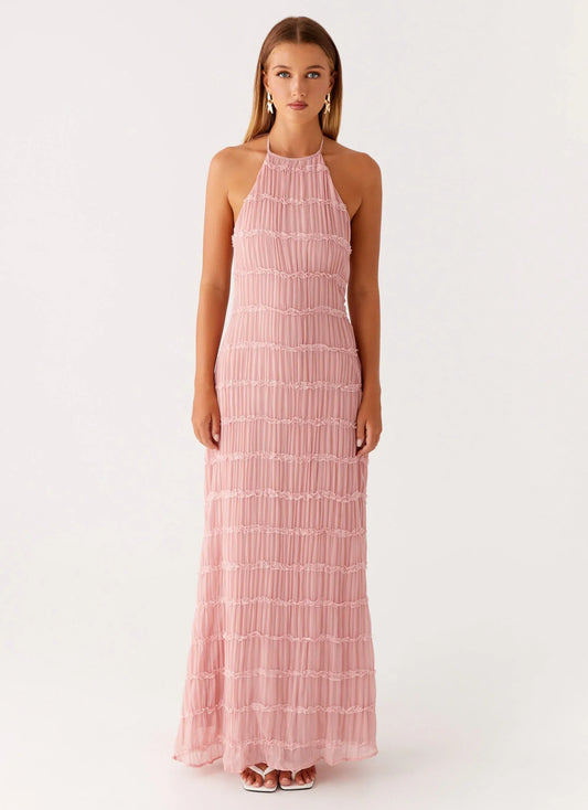 Aullie Maxi Dress - Pink