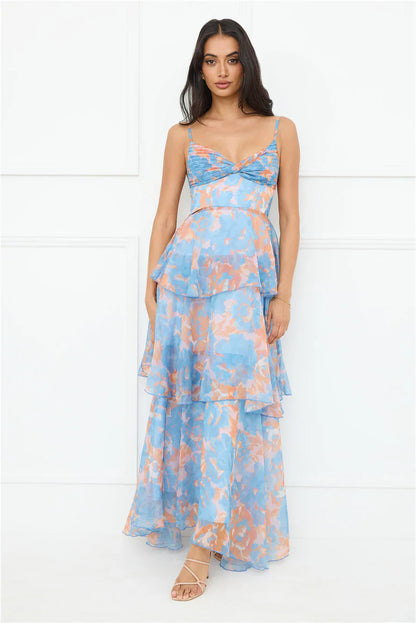 Be Myself Maxi Dress Blue