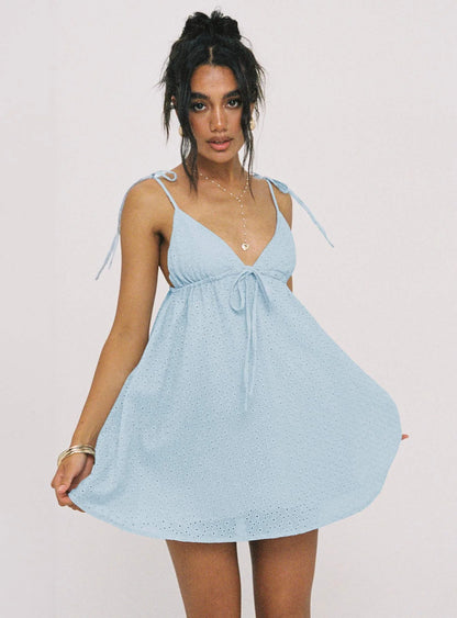 Pavlos Mini Dress Light Blue