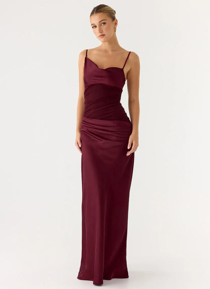 Eternal Energy Maxi Dress - Merlot
