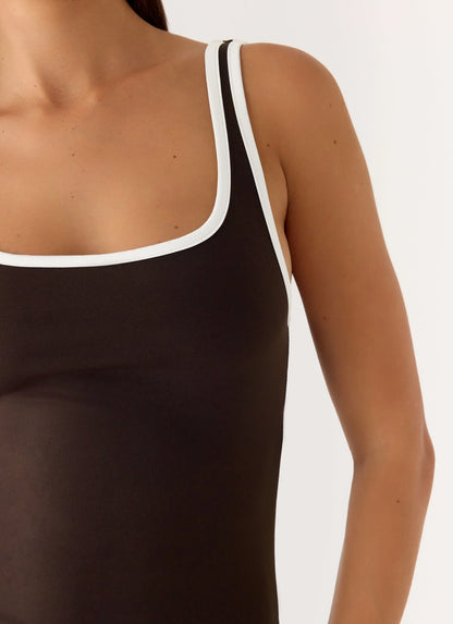 Kayla Mini Dress - Chocolate