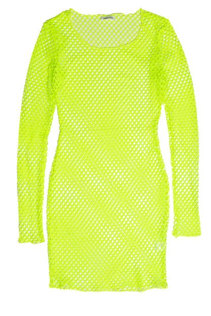 Neon Fishnet Dress