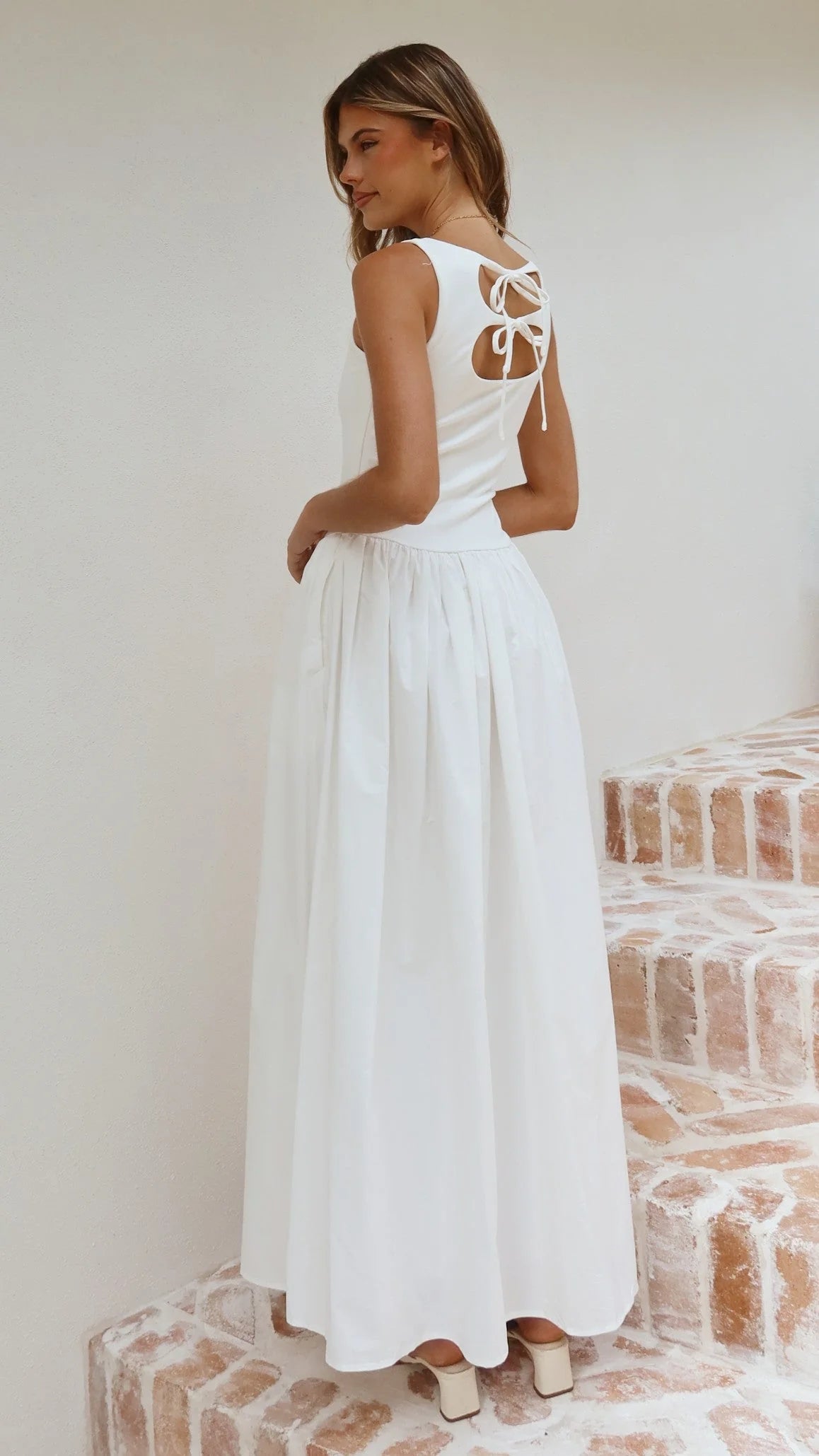 Alita Maxi Dress - White