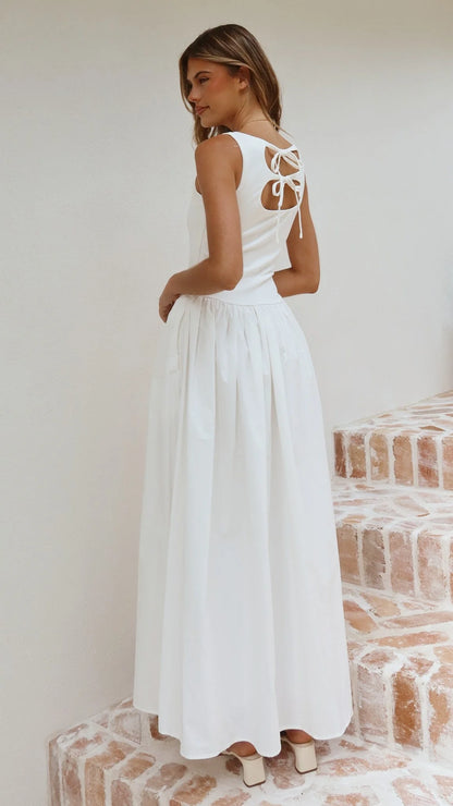 Alita Maxi Dress - White