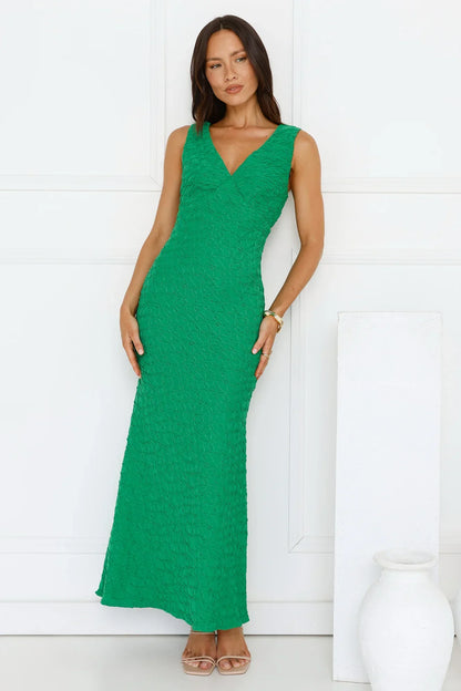 Diamond Delights Maxi Dress Green
