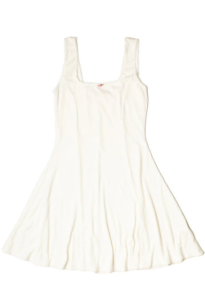 Ribbed Rose Bud Skater Dress