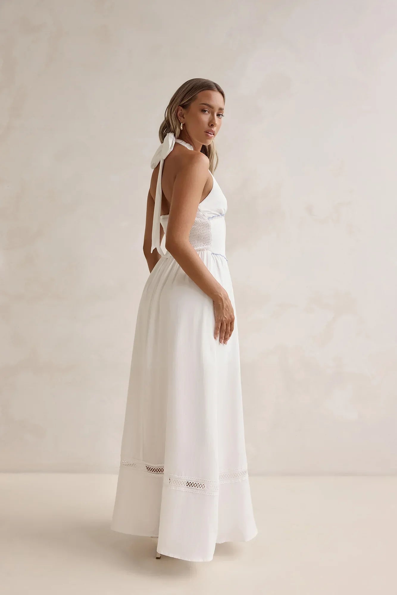 Days Of Dreaming Halter Maxi Dress White