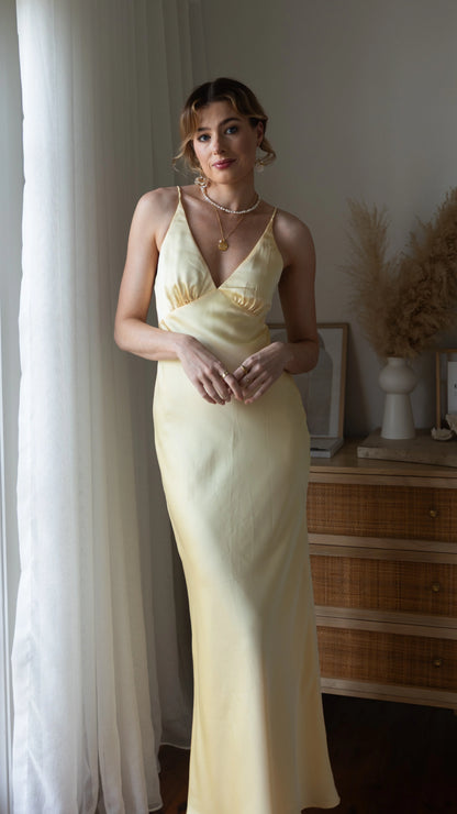 Ziah Maxi Dress - Lemon