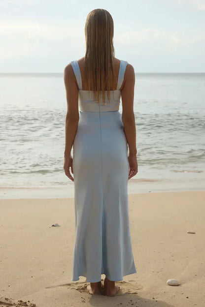 Margot Cowl Neck Satin Maxi Dress