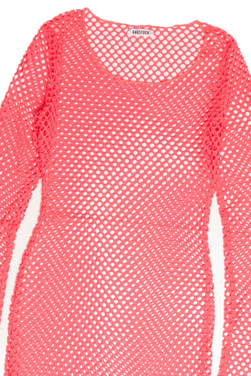 Neon Fishnet Dress