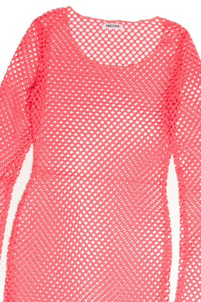 Neon Fishnet Dress