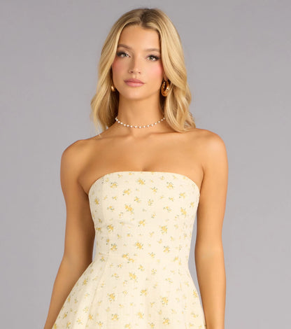 Sunlit Daydream Floral Mini Dress