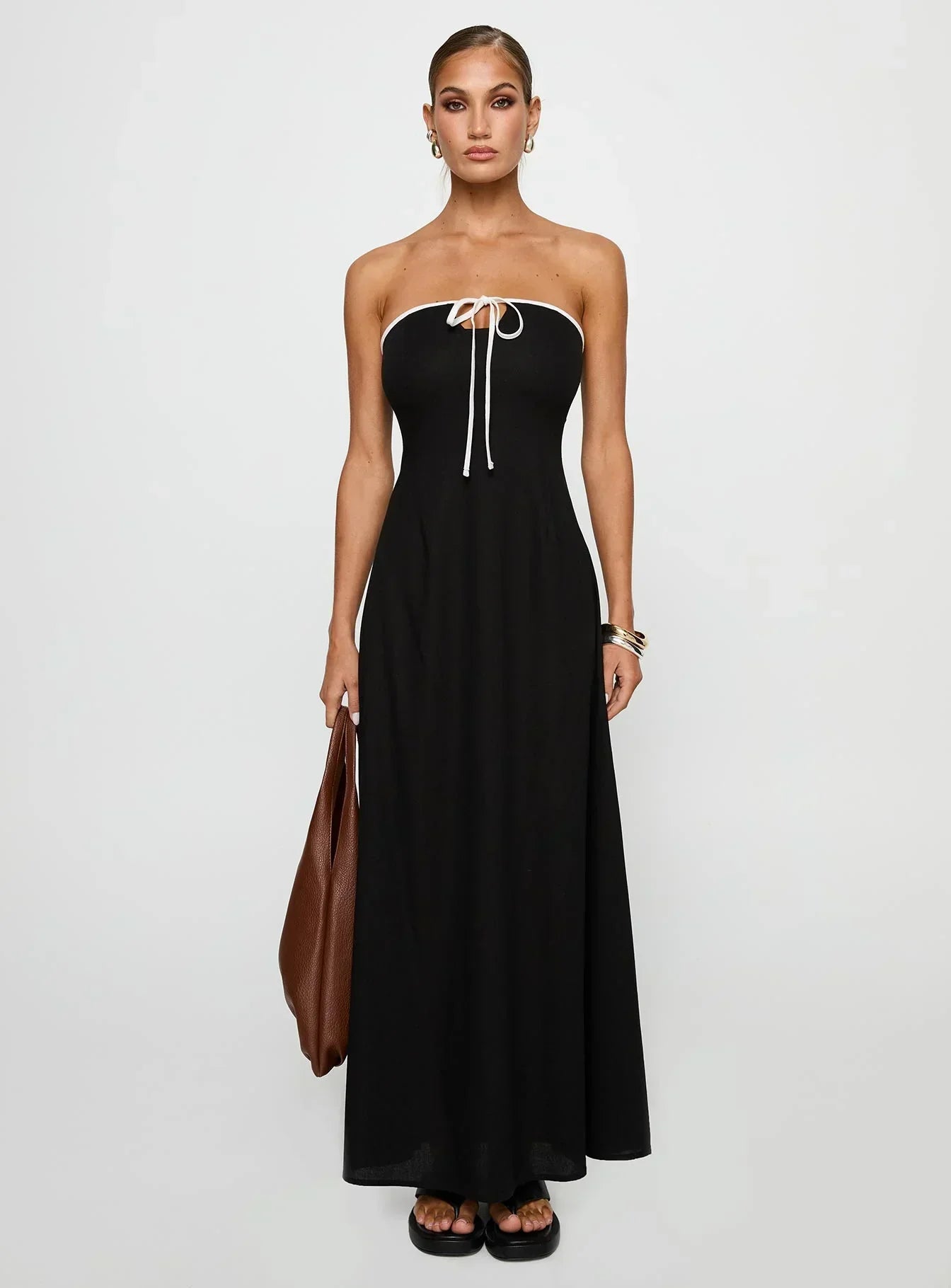Bijou Strapless Maxi Dress Black