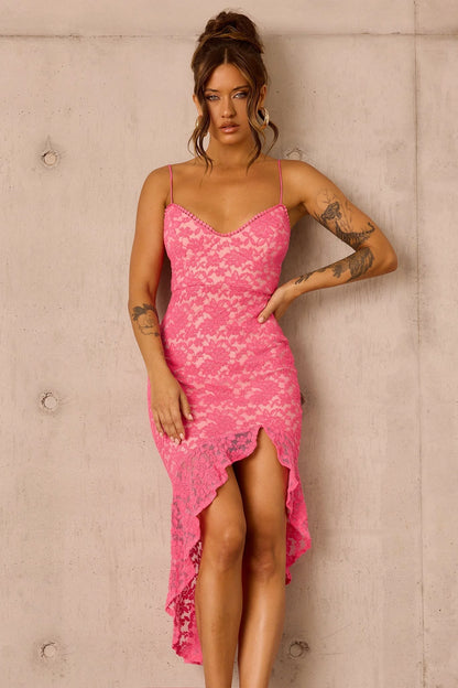 Living My Truth Midi Dress - Pink