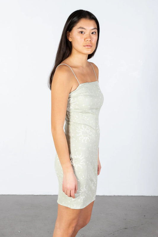Sage Green Celestial Mini Dress
