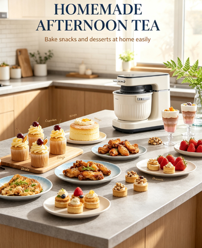 Multifunctional Chef Machine | Dough Mixer, Meat Grinder, and Air Fryer—All-in-One Household Cooking Machine