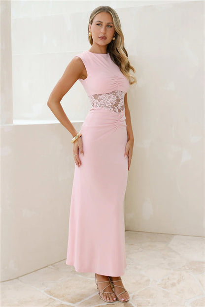 Spellbound By You Maxi Dress Pink