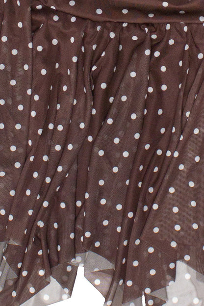 Tube Top Hanky Hem Mini Dress