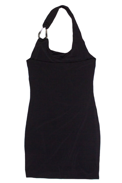 Buckle Halter Mini Dress