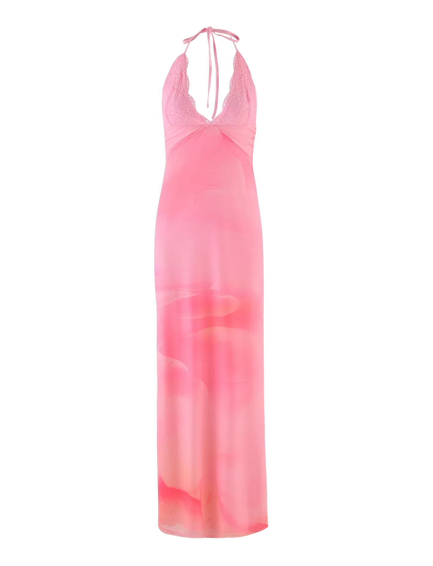 DENAE MAXI DRESS - PINK : FLORAL : PINK BLOSSOM
