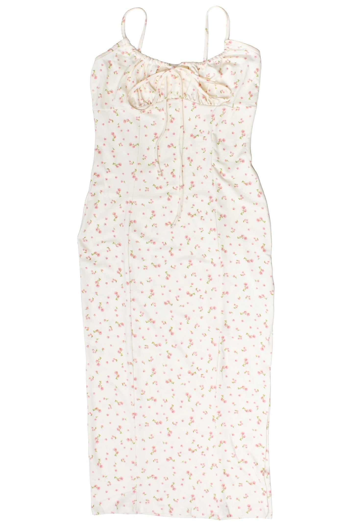 Sleeveless Floral Milkmaid Midi Dress