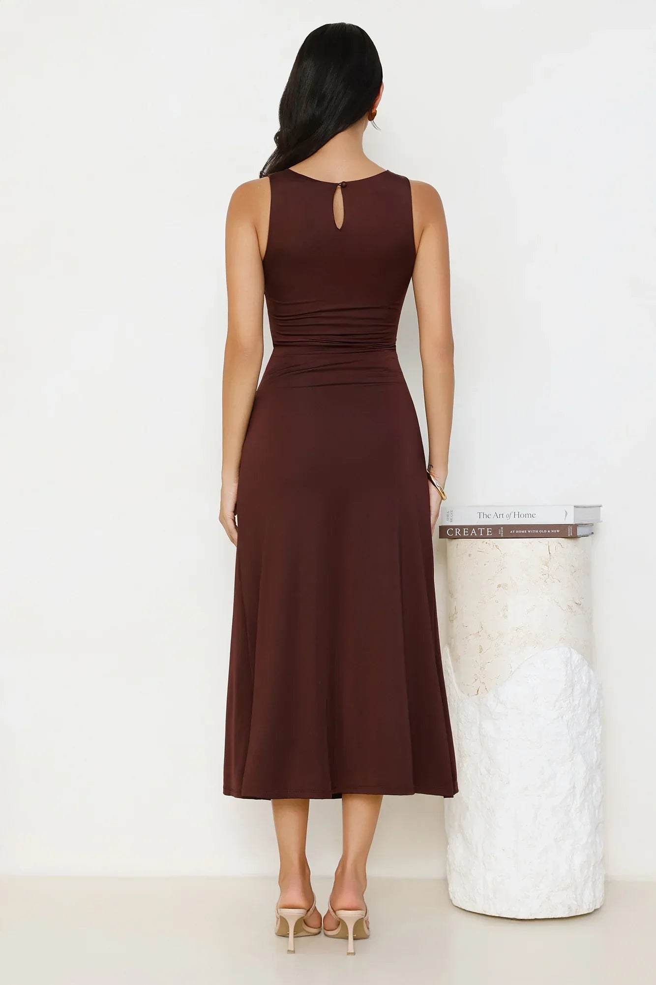 Everything Energy Midi Dress Chocolate