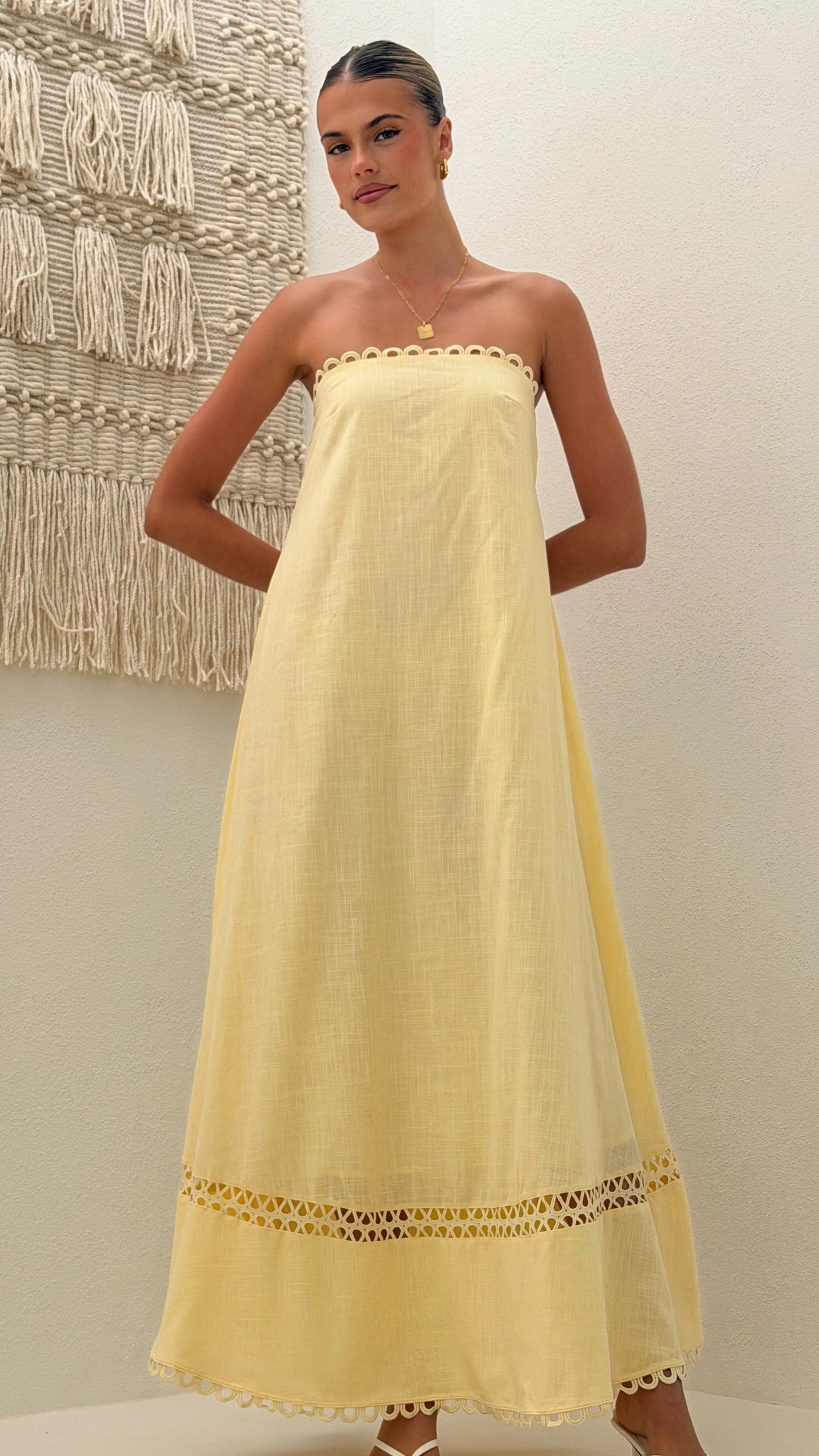 Sandra Maxi Dress - Yellow
