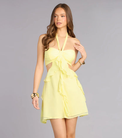 Love This For Me Halter Mini Dress