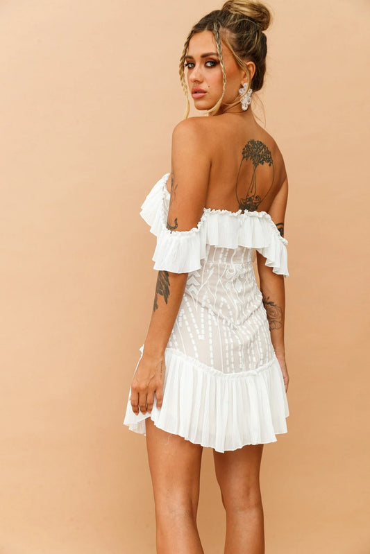 Venetian Summer Dress - White