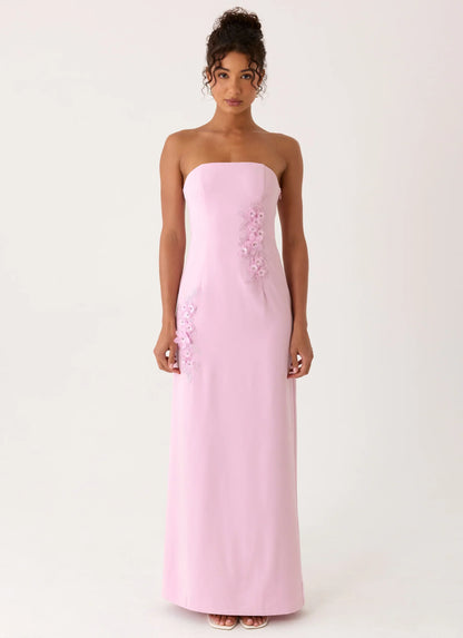 Monelise Strapless Maxi Dress - Pink