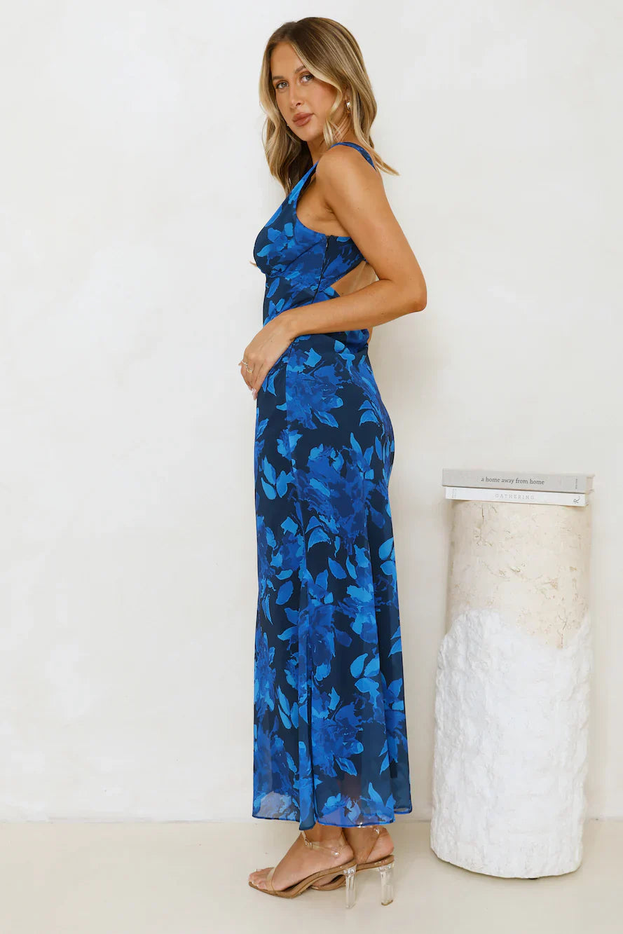 Let's Twirl Maxi Dress Blue