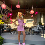 Feeling Bedazzled Mini Dress Pink