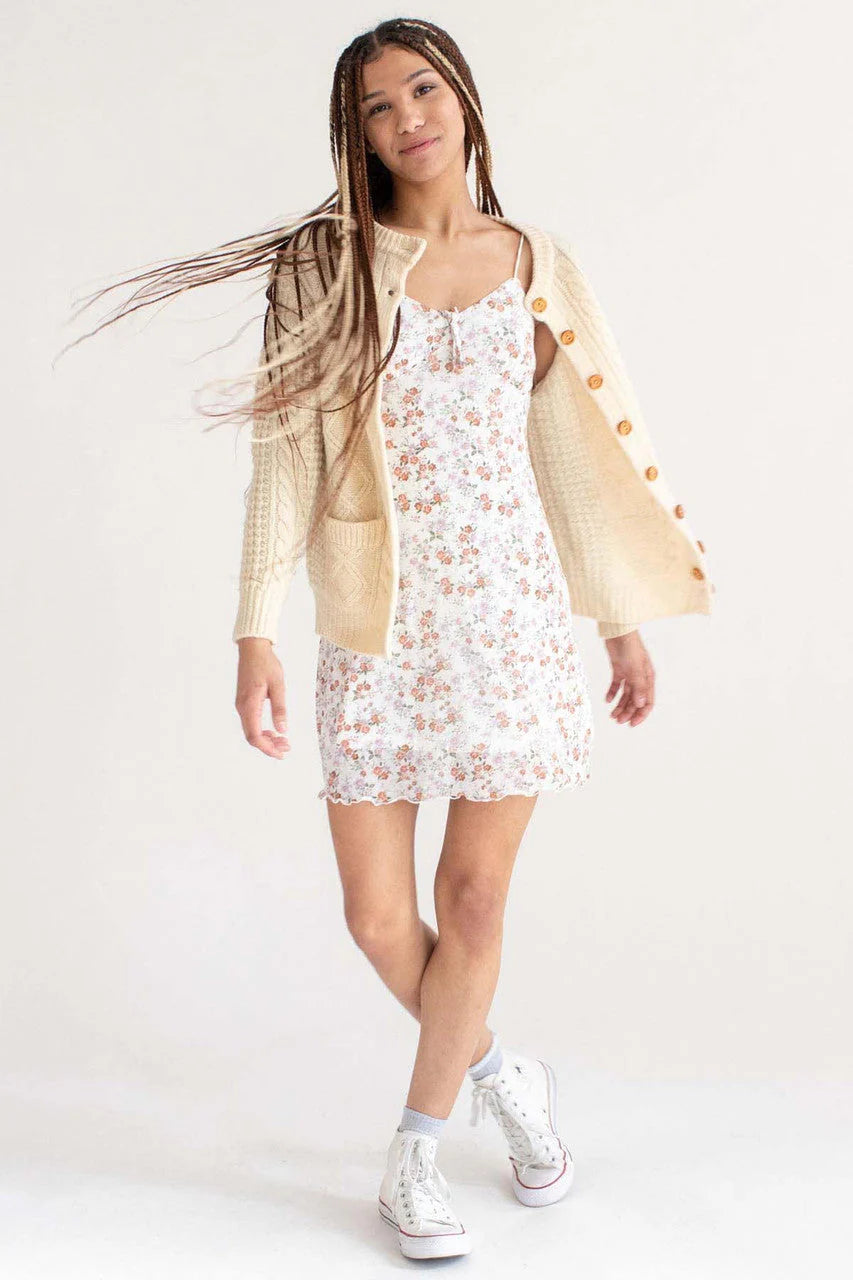 Rose Azalea Mesh Summer Dress
