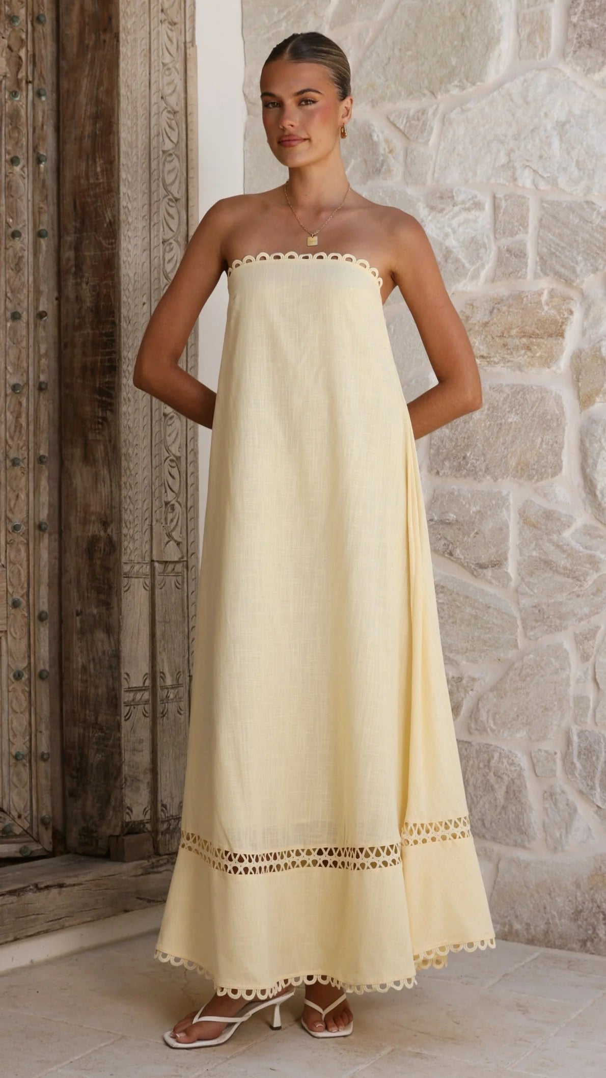 Sandra Maxi Dress - Yellow