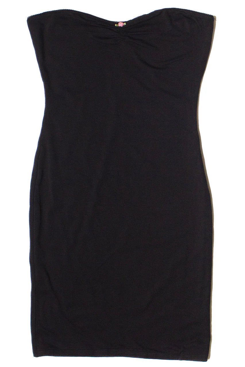 Rose Bud Strapless Bodycon Mini  Dress