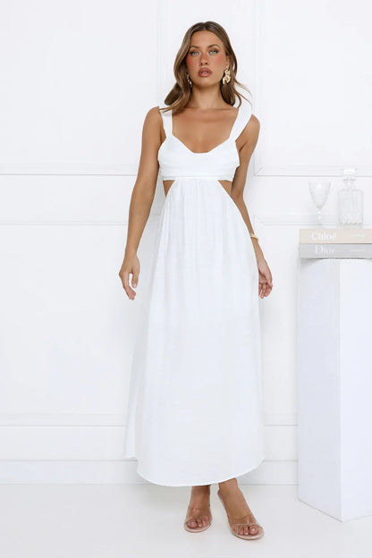 Starlight Shining Maxi Dress White