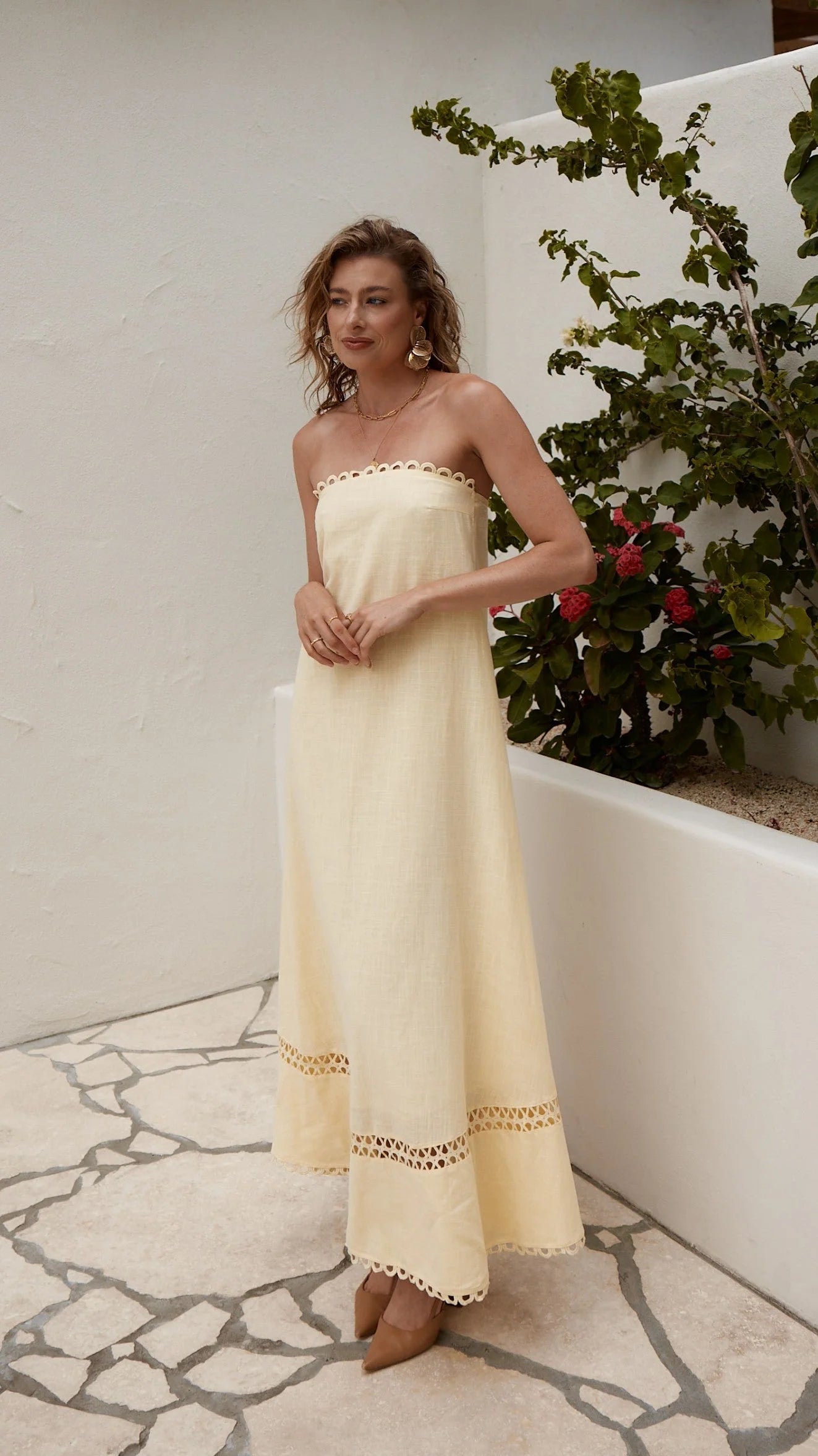 Sandra Maxi Dress - Yellow