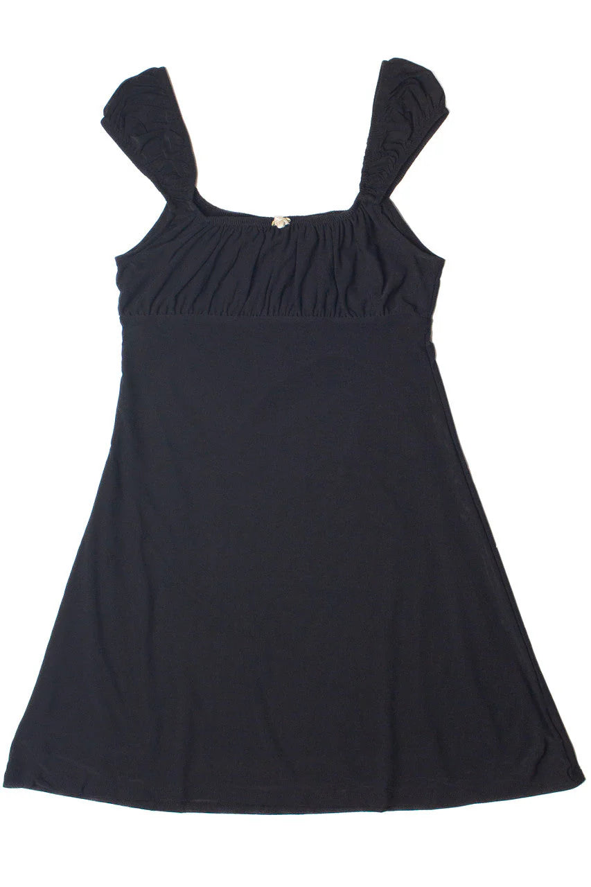 Satin Rose Mesh Babydoll Dress