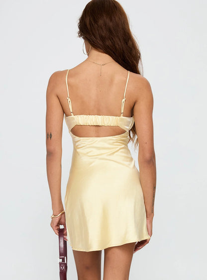 Lulubelle Mini Dress Lemon
