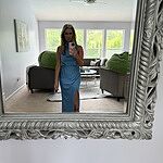 Distant Love Satin Maxi Dress Blue