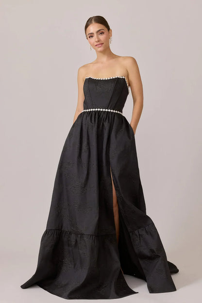 Ellapink Luxe Jacquard Dress | Made To Order